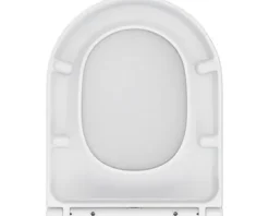 form&style Wand-WC Set SAMAR Tiefspüler ohne Spülrand weiß glänzend mit WC-Sitz und Turbo-Flush-Technologie