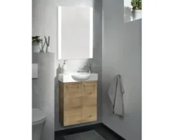 form&style Waschtischunterschrank FELINA BxHxT 52 x 60 cm x 24,3 cm Frontfarbe asteiche holzdekor 82276