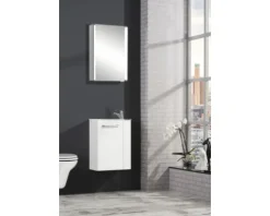 form&style Waschtischunterschrank FELINA BxHxT 44 x 60 cm x 24,3 cm Frontfarbe weiß hochglanz