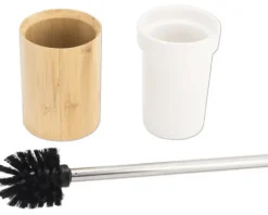 form&style WC-Bürstengarnitur Curetta Keramik mit Bambus