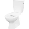 form&style WC-Kombination Set NATUNA Tiefspüler ohne Spülrand Abgang senkrecht weiß glänzend mit WC-Sitz