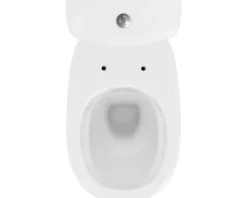 form&style WC-Kombination Set NATUNA Tiefspüler ohne Spülrand Abgang senkrecht weiß glänzend mit WC-Sitz