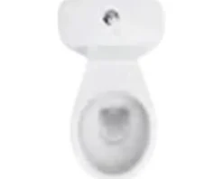 form&style WC-Kombination Set NEGOS Tiefspüler mit Spülrand Abgang senkrecht weiß glänzend mit WC-Sitz