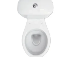 form&style WC-Kombination Set NEGOS Tiefspüler mit Spülrand Abgang waagerecht weiß glänzend mit WC-Sitz