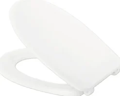 form&style WC-Kombination Set NEGOS Tiefspüler mit Spülrand Abgang waagerecht weiß glänzend mit WC-Sitz