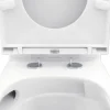 form&style WC-Kombination Set PALMYRA Tiefspüler offener Spülrand weiß glänzend mit WC-Sitz (Absenkautomatik, Quick-Release leicht abnehmbar) und Turbo-Flush-Technologie