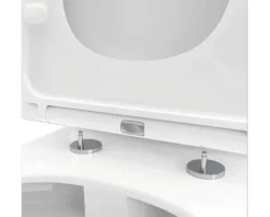 form&style WC-Kombination Set PALMYRA Tiefspüler offener Spülrand weiß glänzend mit WC-Sitz (Absenkautomatik, Quick-Release leicht abnehmbar) und Turbo-Flush-Technologie