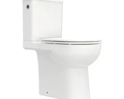form&style WC-Kombination Set PALMYRA Tiefspüler offener Spülrand weiß glänzend mit WC-Sitz (Absenkautomatik, Quick-Release leicht abnehmbar) und Turbo-Flush-Technologie
