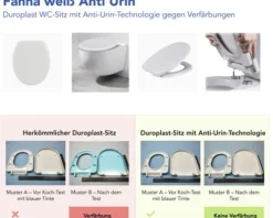 form&style WC-Sitz Fanna weiß Anti Urin
