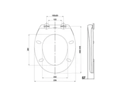 form&style WC-Sitz Fanna weiß Anti Urin
