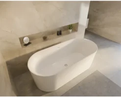 Freistehende Badewanne OTTOFOND Afinar 155 x 80 cm weiß 703964