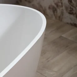 Freistehende beige Badewanne Mineralguss | Rachele