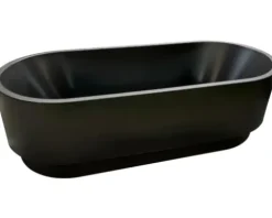 Frristehende Badewanne VitrA Cocoon 80 x 180 cm schwarz matt 65660001000
