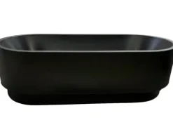 Frristehende Badewanne VitrA Cocoon 80 x 180 cm schwarz matt 65660001000