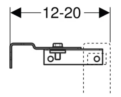 GEBERIT Befestigungssatz Duofix Basic Wandanker für Einzelmontage 111.839.00.1