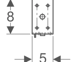 GEBERIT Befestigungsset Duofix für Ständerabstand 50 - 57,5 cm 111.869.00.1