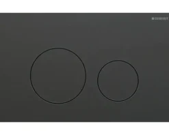 GEBERIT Betätigungsplatte Sigma40 Platte schwarzchrom gebürstet easy-to-clean-beschichtet 115.628.QD.1