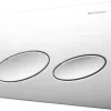 GEBERIT Betätigungsplatte Kappa 20 Platte weiß glänzend / Taster weiß glänzend 115.228.11.1