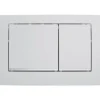 GEBERIT Betätigungsplatte Twinline 30 Platte chrom seidenglanz matt / Taster seidenglanz matt / Dekorstreifen chrom 115.899.JQ.1