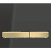 GEBERIT Betätigungsplatte Sigma 50 Platte schwarz glänzend / Taster messing glänzend 115.672.DW.2