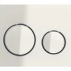 GEBERIT Betätigungsplatte Sigma50 (exSigma21) Platte sandgrau glänzend / Taster sandgrau glänzend / Dekorringe chrom 115.884.JL.1