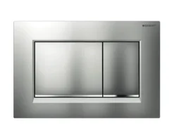 GEBERIT Betätigungsplatte Sigma20 (ex Sigma30) Platte chrom matt / Taster chrom matt / Dekorstreifen glänzend 115.883.JQ.1