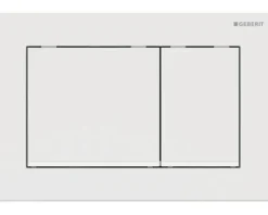 GEBERIT Betätigungsplatte Omega30 Platte weiß matt / Taster weiß matt 115.080.01.1