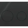 GEBERIT Betätigungsplatte Omega20 schwarz glänzend, mit matten Ringen um die Betätigungstasten 115.085.DW.1