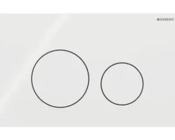 GEBERIT Betätigungsplatte Sigma40 Glas weiß glänzend 115.628.SI.1
