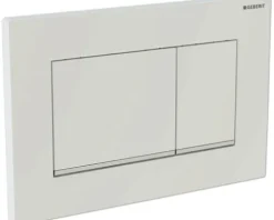 GEBERIT Betätigungsplatte Sigma20 (ex Sigma30) Platte weiß matt / Taster weiß matt / Dekorstreifen glänzend 115.883.01.1