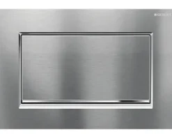 GEBERIT Betätigungsplatte Sigma 30 verschraubbar Platte chrom gebürstet / Taster chrom gebürstet / Dekorstreifen glänzend 115.893.KX.1