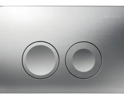 GEBERIT Betätigungsplatte Delta25 Platte chrom matt / Taster chrom matt 115.125.46.5
