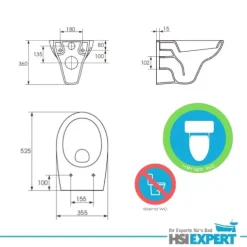 Geberit Duofix Vorwandelement Sigma 111300005 HGMBAD WC inkl. Zubehör Set
