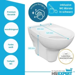 Geberit Duofix Vorwandelement Sigma 111300005 HGMBAD WC inkl. Zubehör Set