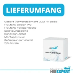 Geberit Duofix Vorwandelement Sigma 111300005 HGMBAD WC inkl. Zubehör Set
