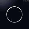 GEBERIT Urinalsteuerung Typ 10 pneumatisch Platte schwarz glänzend / Dekorring chrom 116.015.KM.1