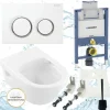 Geberit Vorwandelement Omega 82 cm Villeroy Boch Architectura WC inkl. Zubehör Set