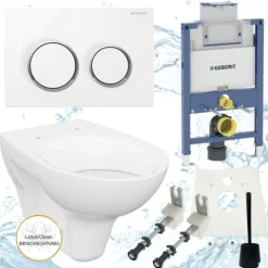 Geberit Vorwandelement Omega 82 cm Design WC inkl. Zubehör Set