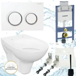 Geberit Vorwandelement Omega 98 cm Design WC inkl. Zubehör Set