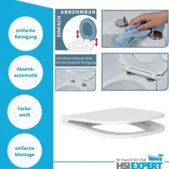 Geberit Vorwandelement Omega 98 cm Ference WC spülrandlos inkl. Zubehör Set