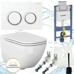 Geberit Vorwandelement Omega 98 cm Ference WC spülrandlos inkl. Zubehör Set