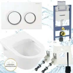 Geberit Vorwandelement Omega 98 cm Villeroy Boch Architectura WC inkl. Zubehör Set