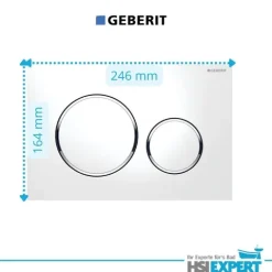 Geberit Vorwandelement Sigma 111300006 Betätigungsplatte Sigma20 weiß Komplettset
