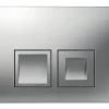 GEBERIT Betätigungsplatte Delta 35 Platte chrom matt / Taster chrom matt 115.135.46.5