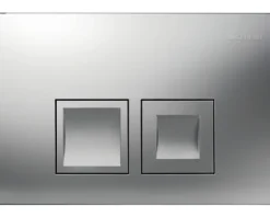 GEBERIT Betätigungsplatte Delta 35 Platte chrom matt / Taster chrom matt 115.135.46.5