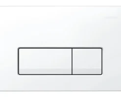 GEBERIT Betätigungsplatte Delta 50 Platte weiß glänzend / Taster weiß glänzend 115.105.11.5