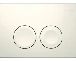 GEBERIT Betätigungsplatte Delta 25 Platte weiß glänzend / Taster weiß glänzend 115.125.11.5