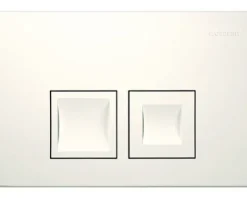GEBERIT Betätigungsplatte Delta 35 Platte weiß glänzend / Taster weiß glänzend 115.135.11.5