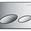 GEBERIT Betätigungsplatte Kappa 20 Platte chrom glänzend / Taster chrom glänzend 115.228.21.1