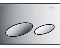 GEBERIT Betätigungsplatte Kappa 20 Platte chrom glänzend / Taster chrom glänzend 115.228.21.1